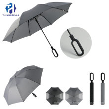 Compact & Simple Design Folding Auto Open Umbrella with Solid Color